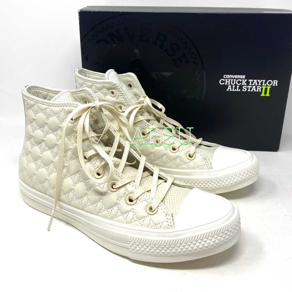Converse Ctas 2 High Egret Leather Women’s Sneaker - Picture 6 of 10